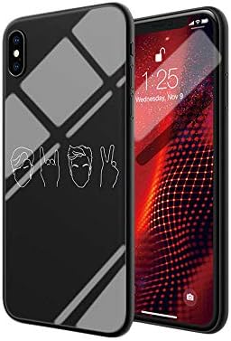 for iPhone Xs Max Tempered Glass Phone Case A-124 Dolan Twins Ethan Dolan Grayson Dolan Soft Silicone TPU Cover