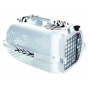 Catit/Dogit Voyageur – Transportín para Gatos/Perros, tamaño Mediano, 56 x 37 x 30 cm, diseño de Tigre Blanco