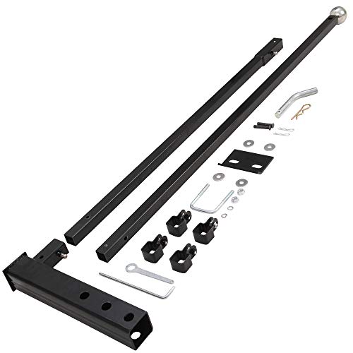 CNSY 6FT Hitch Mount Flag Pole Holder Fit for 2" Truck Trailer Hitch