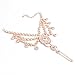 Ingemark 2 PCS Crystal Beach Wedding Foot Jewelry Barefoot Sandals Toe Ring Boho Anklet with Multi Tassel
