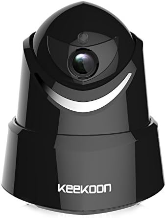 KEEKOON 1080P Wireless Wifi Home Surveillance Security Monitoring Camera Indoor Security Camera with Pan/Tilt Motion Detection Night Vision Two-Way Audio Pet Monitoring Camera(Black)