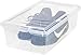 IRIS 6 Quart Modular Storage Box, 18 Pack, Clear