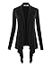 LL WSK849 Womens Off-Duty Open Front Cardigan XXL Black