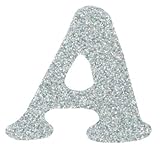 Wrights 8811921 Iron-On Glitzerz Letters, Silver, 1-1/4-Inch