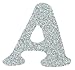 Wrights 8811921 Iron-On Glitzerz Letters, Silver, 1-1/4-Inch