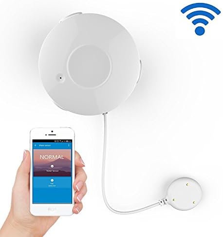 ASTRODOT Water sensor &amp; alarm Water Leak Detector, Up to 120 DB, 72 Hours, Louder Sound, Longer Alarm Detection Sensor for Pefect Protection of Your Belongings
