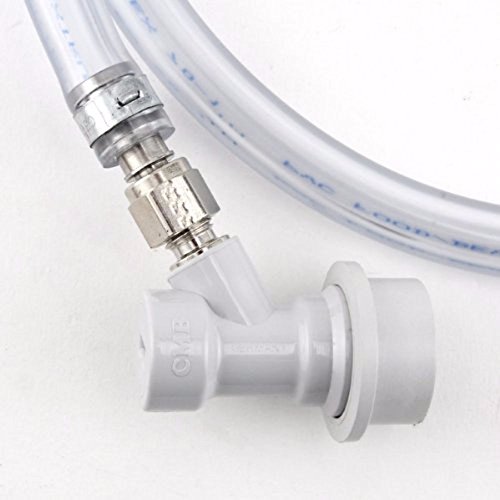 Homebrew Ball Lock Gas Disconnect with Gas Line and Screw Clamp - Thumbnail 2