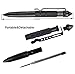 YAMTHR Tactical Pen Self Defense Pen with Emergency Glass Breaker Survival Tool Black Ballpoint Pen