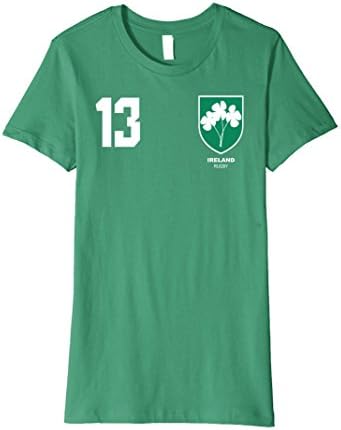 Womens Ireland Rugby Jersey T-Shirt Large Kelly Green