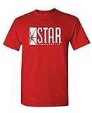 Star Labs Adult DT T-Shirt Tee (Medium, Red)