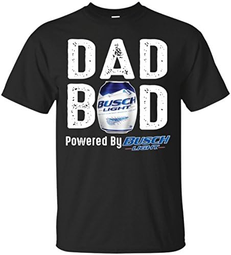 Mummy Tee Dad BOD Powered by Busch Light T-Shirt (Black;L)