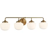 Minka Lavery 2574-575 Cornwell Vanity, 4-Light 240 Total Watts, Aged Brass