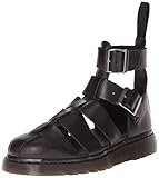 Dr. Martens Women's Geraldo Strap Fashion Sandals, Black Leather, 5 M UK, 7 M US