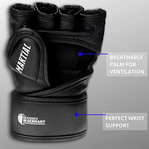 Guantes-Martial-de-MMA-con-Acolchado-Ideal-Guantes-de-Boxeo-para-una-Alta-Estabilidad-de-la-muneca-Guantes-de-Pelea-de-Larga-Durabilidad-para-Artes-Marciales-Boxeo-Sparring