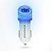 Momen 2.1A/12W Dual-Port Led Car Charger Smart Cigarette Charger for iPhone 5/5s/6/6s plus, Samsung Galaxy S4/S5/S6 Edge/Note 5, HTC One Max M8/M9, LG G3/G4, Nexus, Motorola (Blue Light)