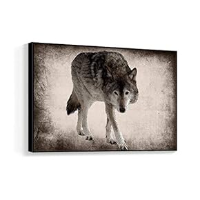 Framed Canvas Wall Art for Living Room, Bedroom Black and White Animal Canvas Prints for Home Decoration Ready to Hanging - 16x24 inches