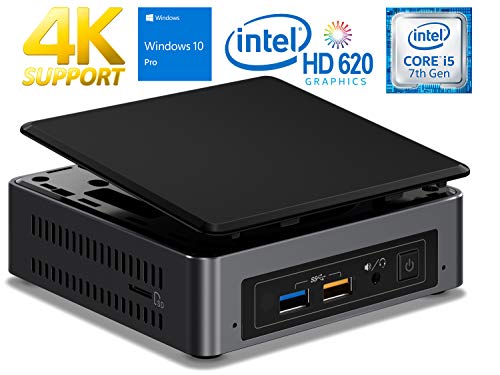 Intel NUC7i5BNK Mini PC, Intel Core i5-7260U 2.2GHz, 16GB DDR4, 120GB NVMe SSD, WiFi, BT 4.2, HDMI, Thunderbolt 3, 4k Support, Dual Monitor Capable, Windows 10 Pro