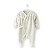 COBROO 100% Cotton Baby Footie Sleepers Pajamas with Mitten cuffs Long Sleeves Ties Closure Baby Girl/Boy Outfits 0-3 Months