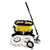 Cyclomop Heavy Duty Commerciële & industriële Spin Mop en Bucket set – 360° Roterende spinning Mops voor snelle, snelle…