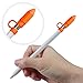 Fintie [3-Piece] Bundle for Apple Pencil Cap Holder/Nib Cover/Charging Cable Adapter Tether for Apple iPad Pro/iPad 2018 (6th Generation) Pencil, Orange