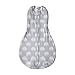 Woombie Grow with Me Baby Swaddle - Convertible Swaddle Fits Babies 0-9 Months - Expands to Wearable Blanket for Babies up to 18 Months (Elephant Grey)