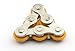 Roller Chain Fidget Toy Stress Reducer, ADHD, Anxiety, and Autism (Orange)