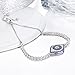 BAMOER 925 Sterling Silver Expandable Lucky Blue Evil Eye Chain Bracelet With Sparkling Cubic Zirconia for Women Girls Style 1