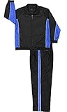 Men's Nylon Full Zip Mesh Running Track Suit Set
