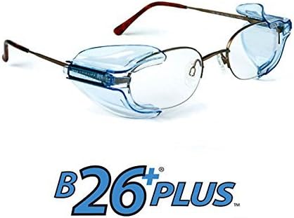 B26+ Wing Mate Safety Glasses Side Shields- Fits Small to Medium Eyeglasses (2 Pair) by Safety Optical Service