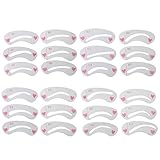 Teenitor 24 Pack Eyebrow Stencils Eyebrows Grooming Stencil Kit Shaping Templates DIY Tools