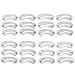 Teenitor 24 Pack Eyebrow Stencils Eyebrows Grooming Stencil Kit Shaping Templates DIY Tools