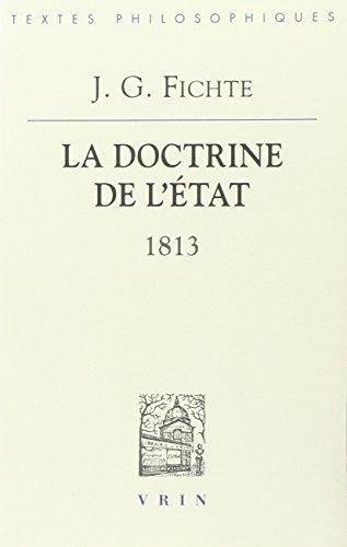La  doctrine de l'État, 1813