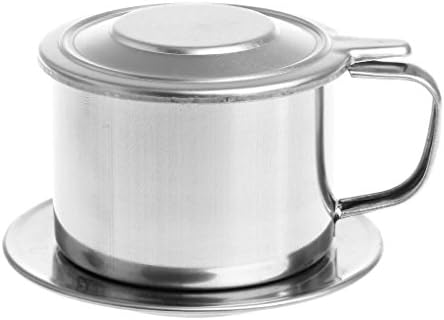 Zczhang fish858 Stainless Steel Drip Coffee Filter Maker Pot Infuser for Office Home Traveling