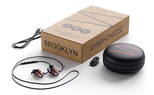 Symphonized DRV Genuine Wood Bluetooth Wireless Active Earbuds, Lightweight Noise-Isolating Headphones with Angle-Fit Ear Tips, Sport Earphones with Mic and Volume Control, Secure Fit Buds (Black) - Thumbnail 2