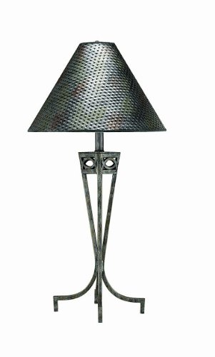 antique pewter table lamps