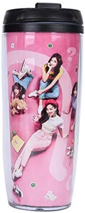 YuzhouGJ Pragmatic BTS Bangtan Boys Twice Gradient Frosted Glass Cups Portable Travel Mug Coffee Mug Water Bottle Lemon Cup Creative Gift twice-12oz-2 for Home Decoration(None BZ1280 TWICE)