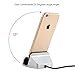 IOS Charger Charging Docking Desktop Stand Station Cradle Sync Dock for iPhone 7 7s 6 6S Plus 5S 5 SE 5C 5se (Rose Gold)