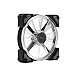 InWin Crown Addressable RGB Twin Fan Kit 120 mm Fan High Performance Cooling Computer Case Static Pressure Modular Fan with Adjustable RGB Controller, Black