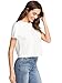 SheIn Women's Casual Round Neck Summer Short Sleeve Scallop T-Shirt Top Blouse