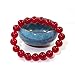 10mm Birthstone Round Bead Beaded Balance Bracelet Semi-precious Stone Stretch Handmade Agate Bangle (Carnelian)