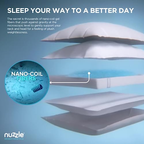 Nuzzle ASSEENONTV Bed Pillow for Sleeping Ultra Cool and