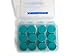 Silicone Putty Moulded Ear Plugs by Sleepytime,Blue Soft Sticky Plugs Which Mould Into Your Ear For Effective Noise Reduction In Plastic Case (12, Blue)