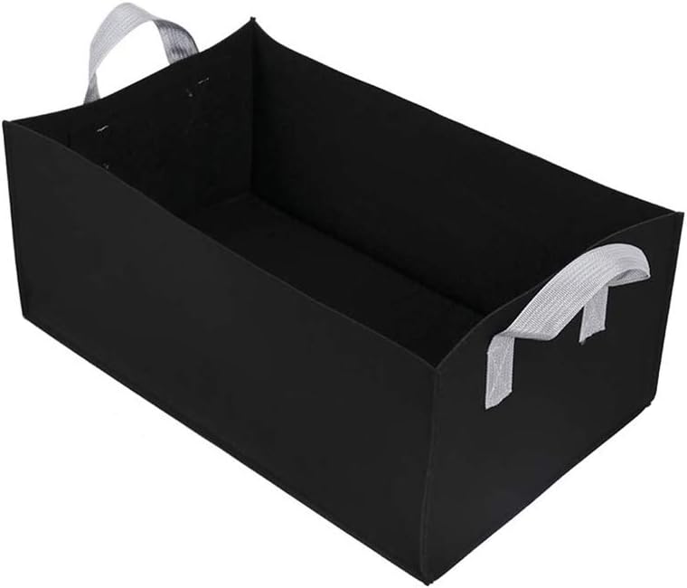 SANGDA Grow Bags,Thickened Aeration Fabric Pots Garden Growing Bags Raised Garden Bed Liner Container with Handles for Garden Planting(Black,60x30x20cm)