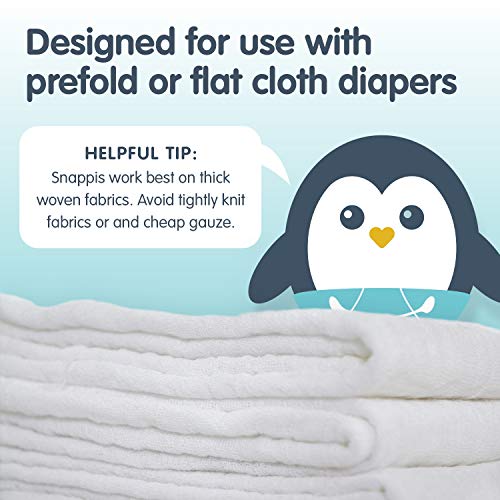 Snappi Cloth Diaper Fasteners - Replaces Diaper Pins - Use with Cloth Prefolds and Cloth Flatfolds 3 Count (Pack of 1)