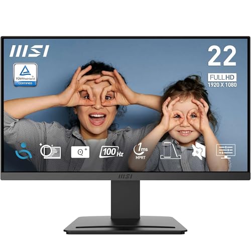 MSI PRO MP223 E2 PC-Monitor 54,5 cm [21.4] 1920 x 1080 Pixel Full HD LED Schwarz (MSI 21.45 VA MONITOR PRO MP223 E2)