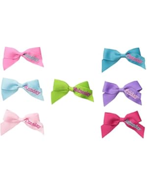 Baby-Girls Newborn Days Of The Week Bow Set
