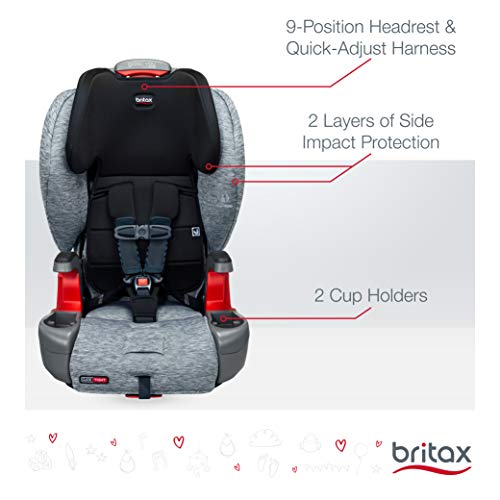 Britax Grow with You ClickTight Harness-2-Booster Car Seat - 2 Layer Impact Protection - 25 to 120 pounds, Spark [Newer Version of Frontier]