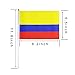 TSMD Colombia Stick Flag, 50 Pack Hand Held Small Colombian National Flags On Stick,International World Country Stick Flags Banners,Party Decorations for World Cup,Sports Clubs,Festival Events