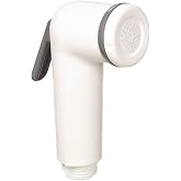 Bivi Universal Handheld Sprayer Head, 1/2" NPS‑M Thread, Trigger On/Off Replacement for RV Shower, Boat &amp; Utility Sink &ndash; Water‑Saving Washdown Sprayer, White