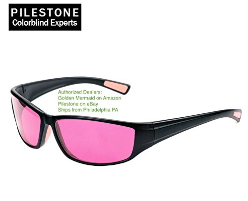 Pilestone TP-016 Color Blind Corrective Glasses for Red-Green Blindness (Color Blind Glasses)-- Streamline Sports Use